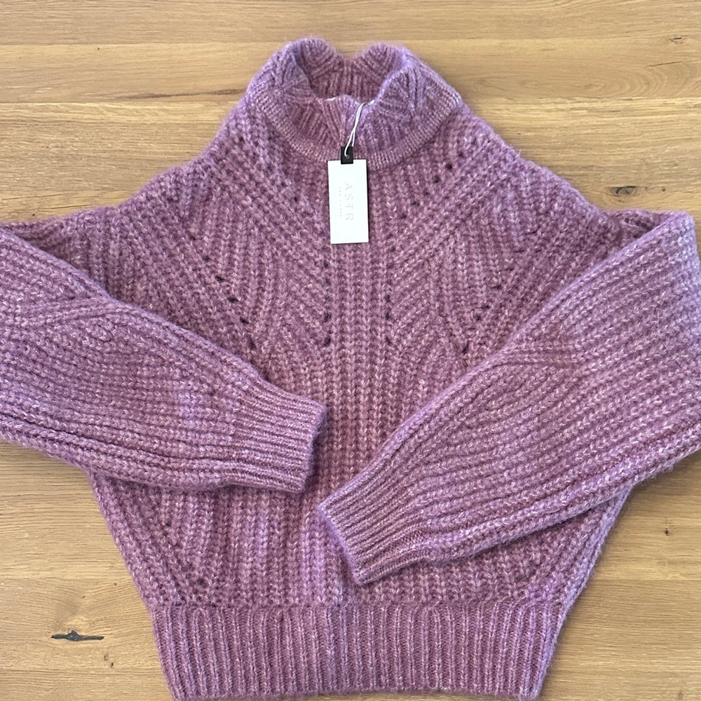 NWT XS Astr Purple Sweater